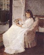 Berthe Morisot Artist-s sister beside the window oil painting reproduction